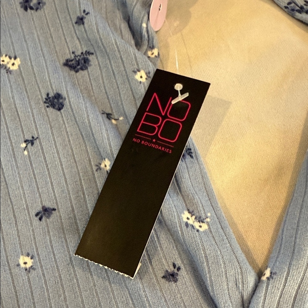 NOBO (No Boundaries) Blue Floral Pyjamas - Picture 6 of 14